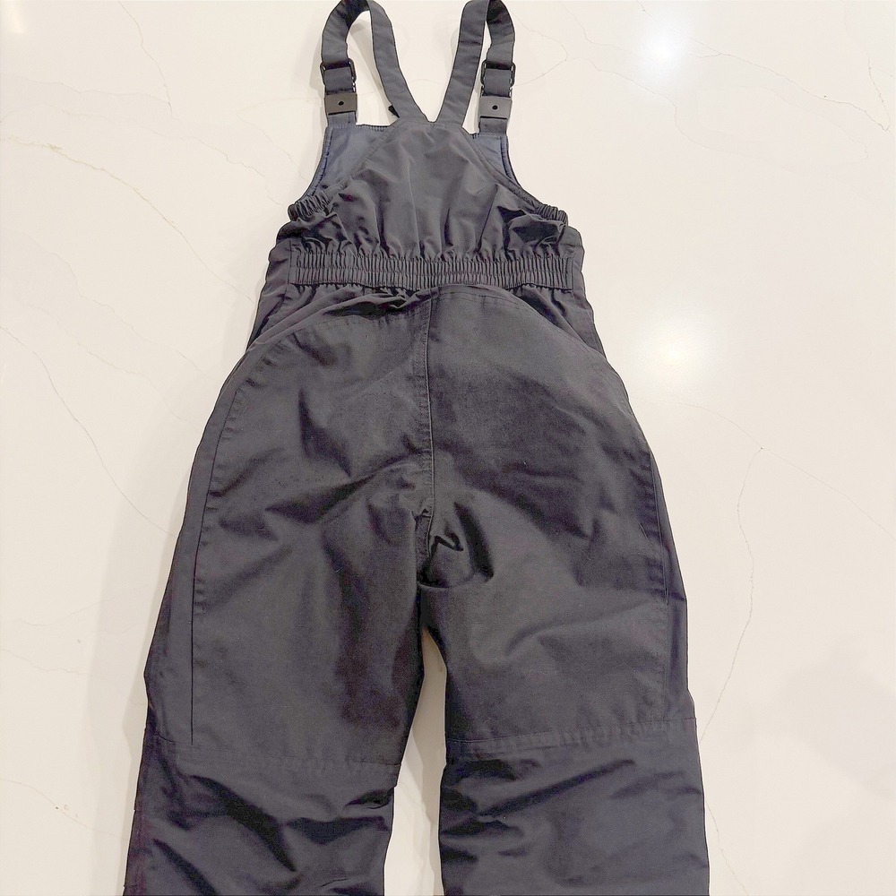 Lands End Black Squall Insulated Snow‎ Bibs Overalls Children's 10